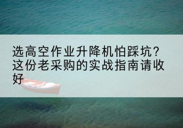定日高空作业升降机厂家推荐-选高空作业升降机怕踩坑？这份老采购的实战指南请收好